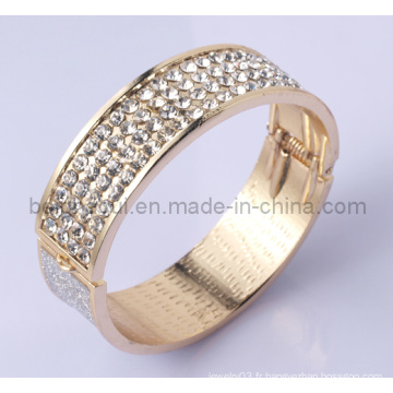 Fashion Bangle Design Alloy with Crystal